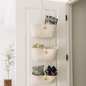 3-Tier Hanging Storage Basket – Over the Door Hanging Baskets