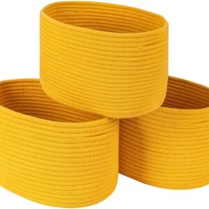 Light orange storage basket Pakistan Oval cotton rope organizer Tabletop toy basket for kids Fabric shelf basket for baby room Decorative cotton basket for home Multipurpose organizer basket Pakistan Rope basket online shopping Pakistan Storage baskets for Daraz Cotton gift basket for home décor