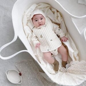 cotton baby basket Pakistan newborn rope sleeping basket travel baby bed without mattress portable cotton rope basket baby Moses basket cotton rope basket cot for newborn baby basket bed without padding baby basket organizer for room breathable baby sleep basket newborn basket Pakistan