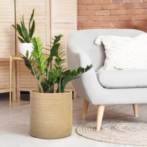 jute storage basket rope laundry basket woven storage basket round laundry hamper toy storage basket plant basket cover jute rope basket with handles blanket storage basket woven laundry basket natural fiber basket large jute rope laundry basket with handles round woven storage basket for home jute plant basket for indoor pots multipurpose storage basket for living room